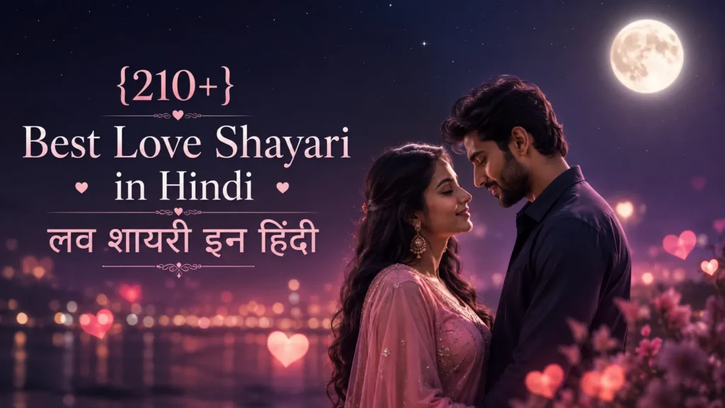 {210+} Best Love Shayari in Hindi | लव शायरी इन हिंदी 