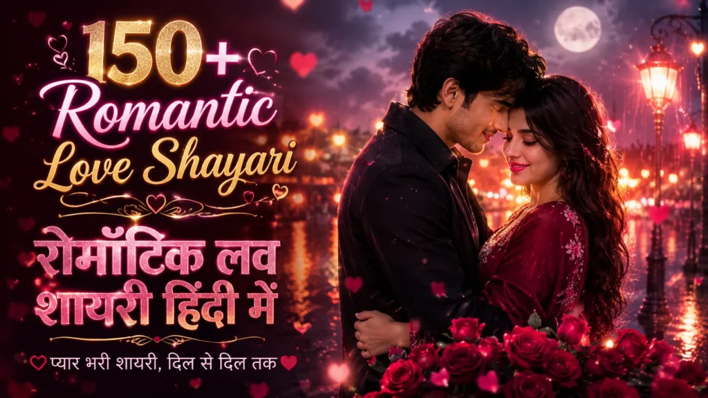 150+ Romantic Love Shayari in Hindi | रोमांटिक लव शायरी हिंदी में 