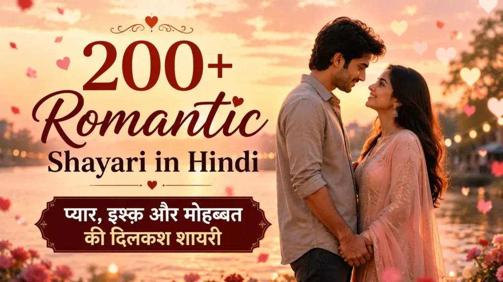 200+ Romantic Shayari in Hindi | प्यार, इश्क़ और मोहब्बत की दिलकश शायरी 